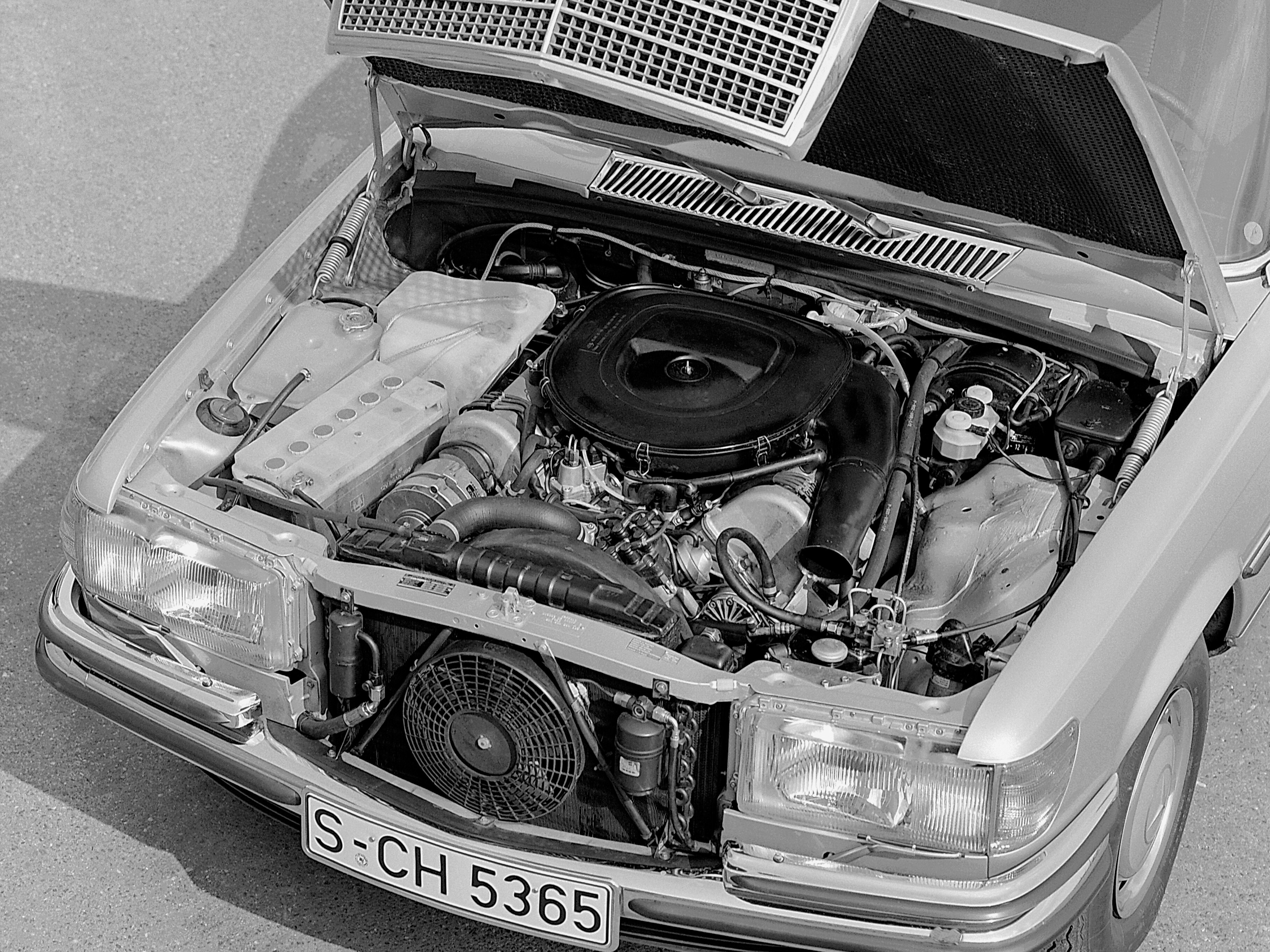 Equipped with the M 100 6.9-litre V8 engine