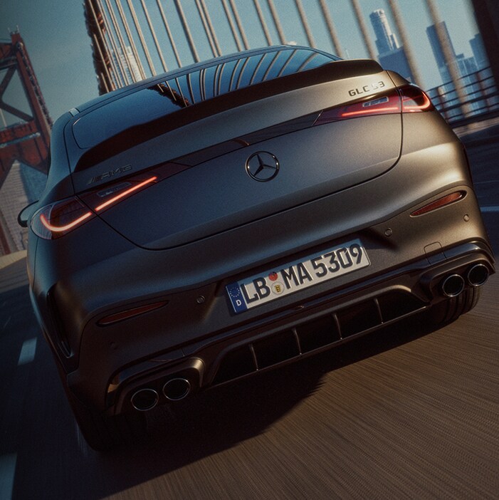 The performance of new Mercedes-AMG GLC Coupé.