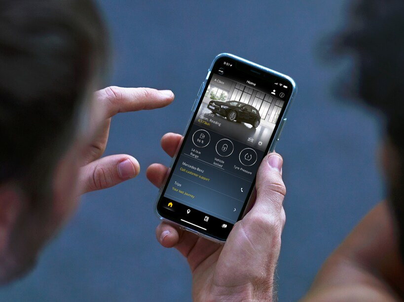 The Mercedes me App.