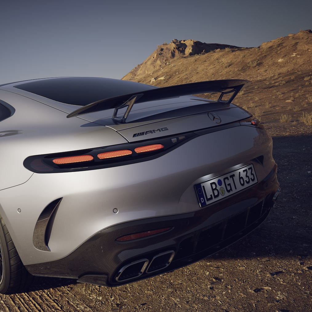 Mercedes-AMG GT 63 轎跑車的主動空氣動力學。