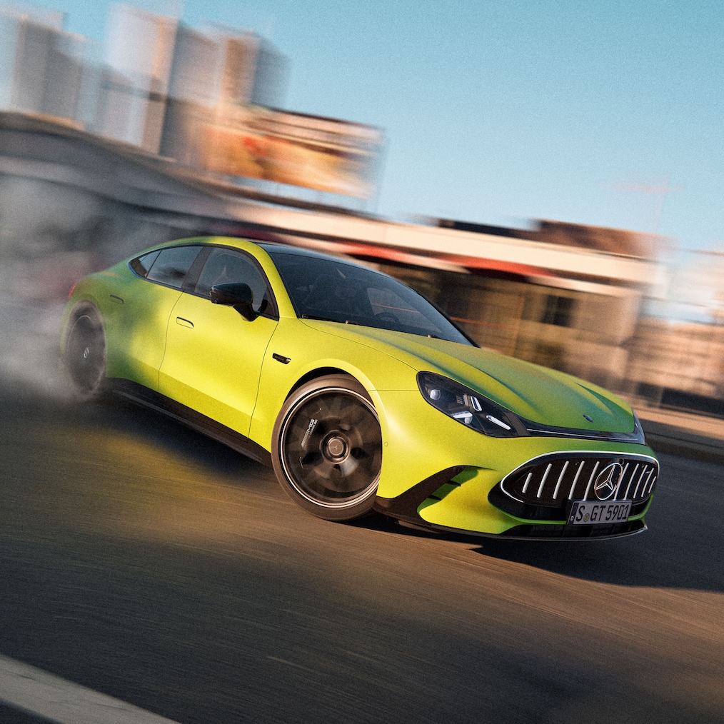 The exterior of the GT 4-Door Coupé from Mercedes-AMG.