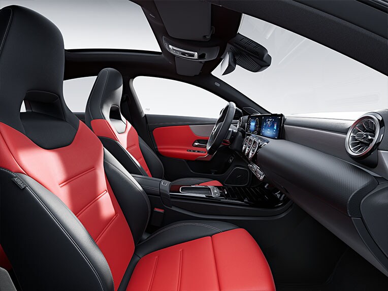 Illustration of AMG Leather Package of the CLA Coupé from Mercedes-AMG.