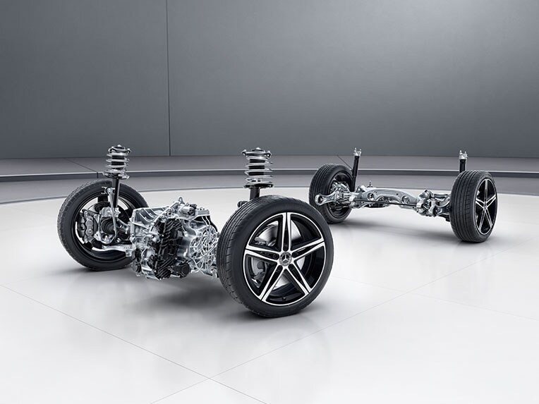AMG RIDE CONTROL suspension of the CLA from Mercedes-AMG.