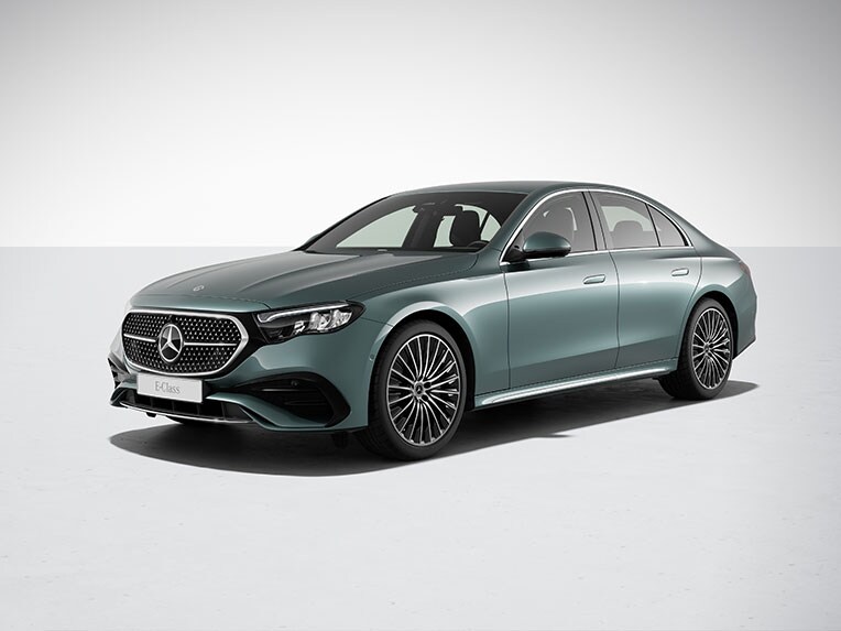 The exterior of the new Mercedes-Benz E-Class Saloon with the AMG Line equipment line.
