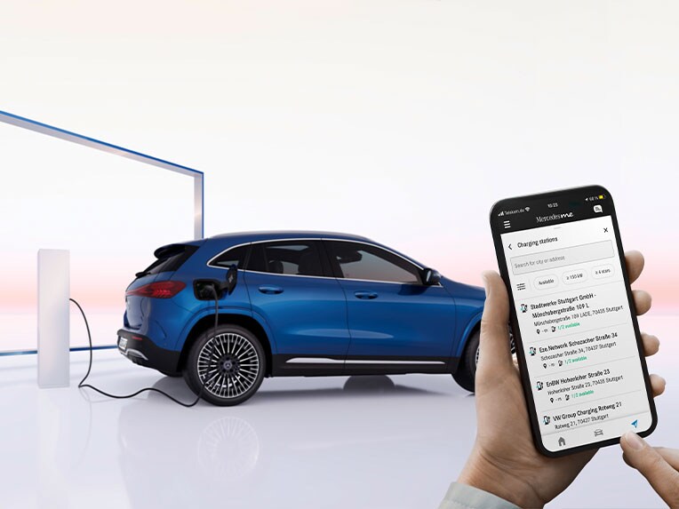 全新Mercedes-Benz EQA的Mercedes me Charge。