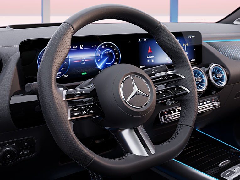 全新Mercedes-Benz EQA的全新軚盤。
