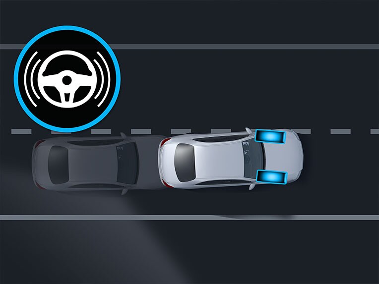 Mercedes-Benz EQB的主動式車道保持輔助系統。