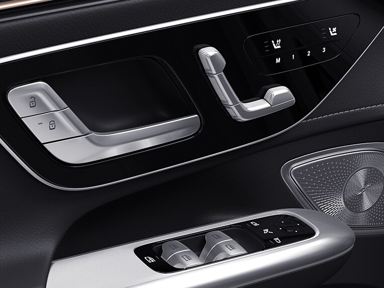 An illustration of the Memory package in the EQE Saloon from Mercedes-Benz.