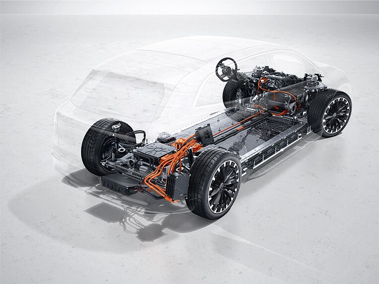 Mercedes-EQ EQS SUV 的技術圖片。
