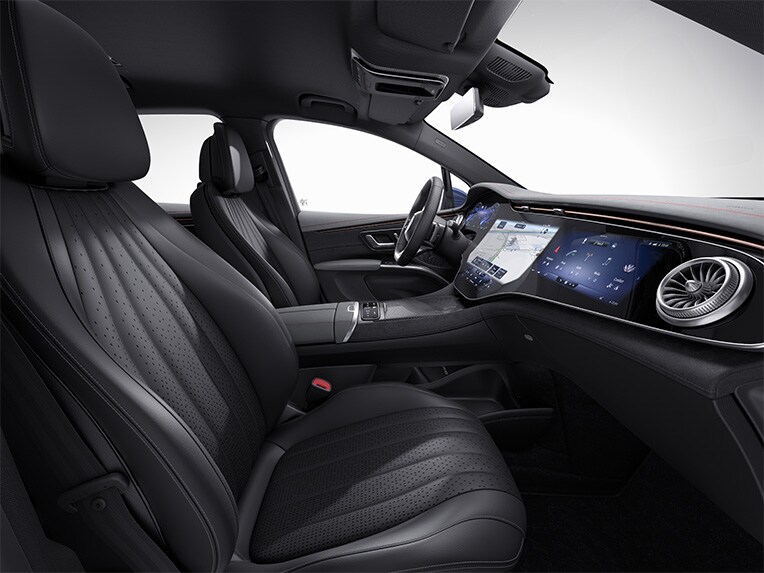 配備 AMG Line 的 EQS SUV 車內空間。