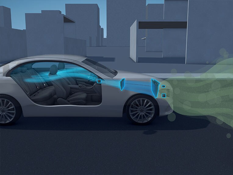 The function of ENERGIZING AIR CONTROL Plus in the EQS by Mercedes-Benz.