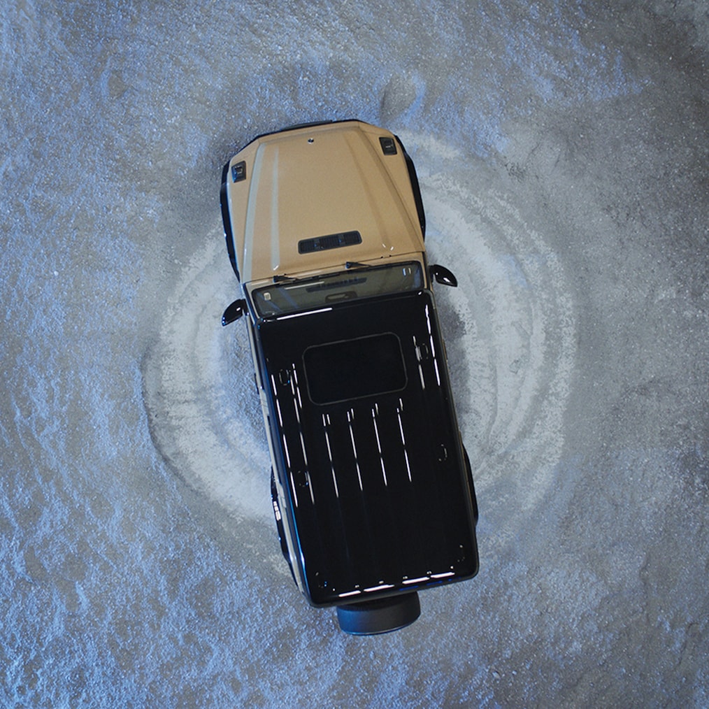 儀錶顯示幕/媒體顯示幕中的越野專用顯示幕或梅賽德斯-賓士 G 580 越野。