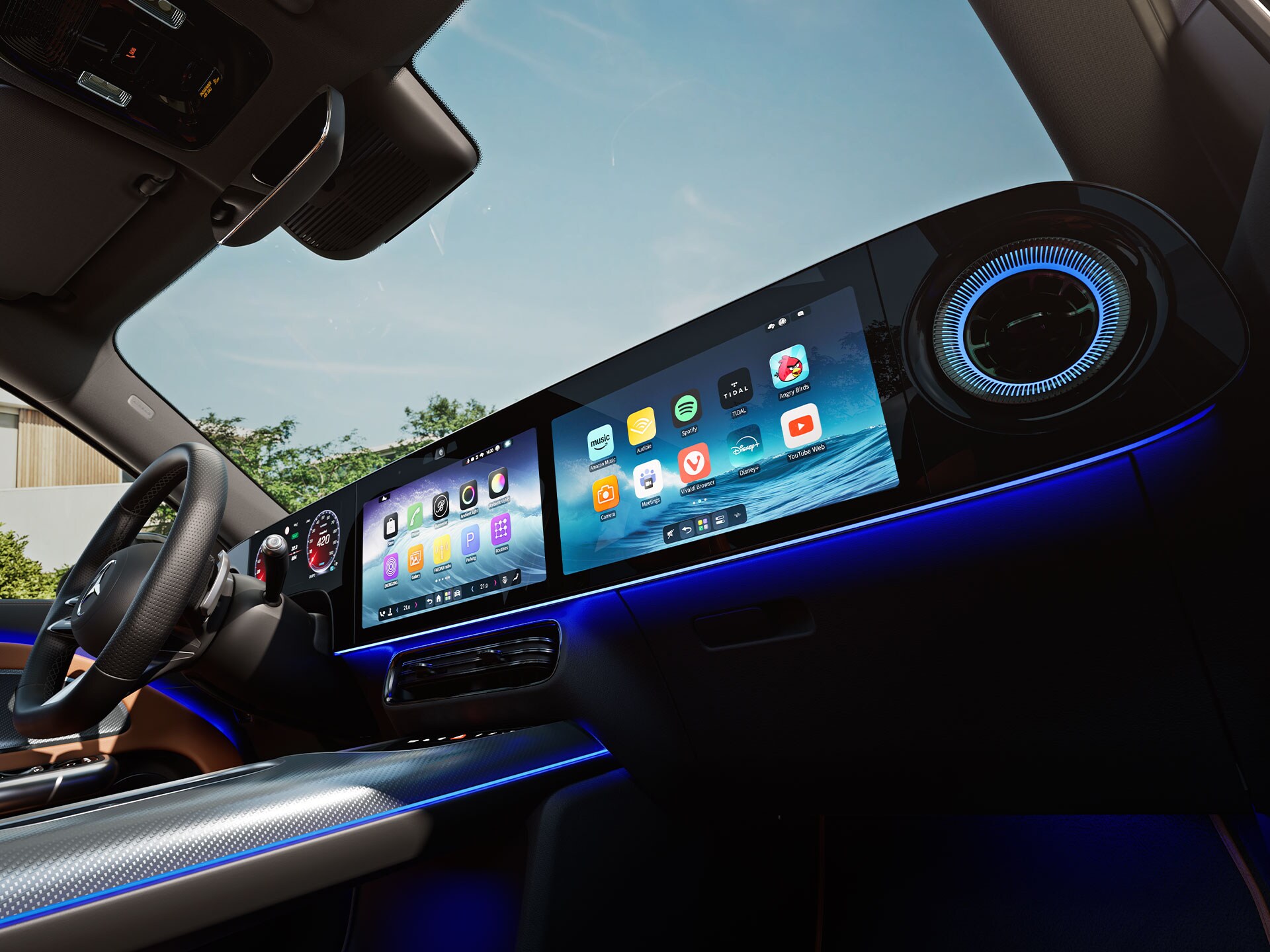 全新電動 GLB 的遙控功能