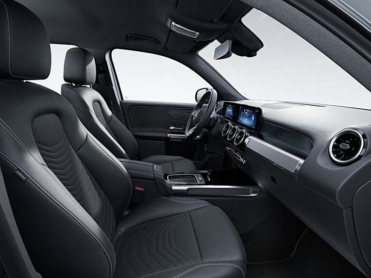 The Progressive equipment line in the interior of the GLB from Mercedes-Benz.
