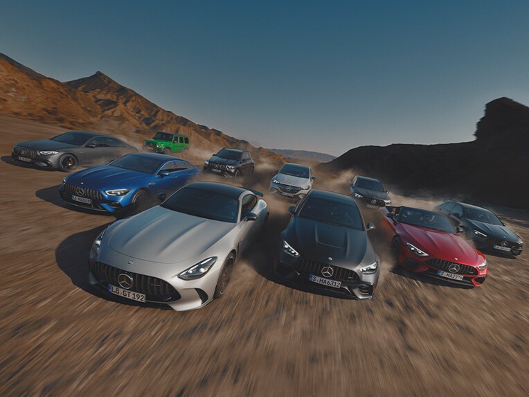 Mercedes-AMG SL敞篷跑車的相集。