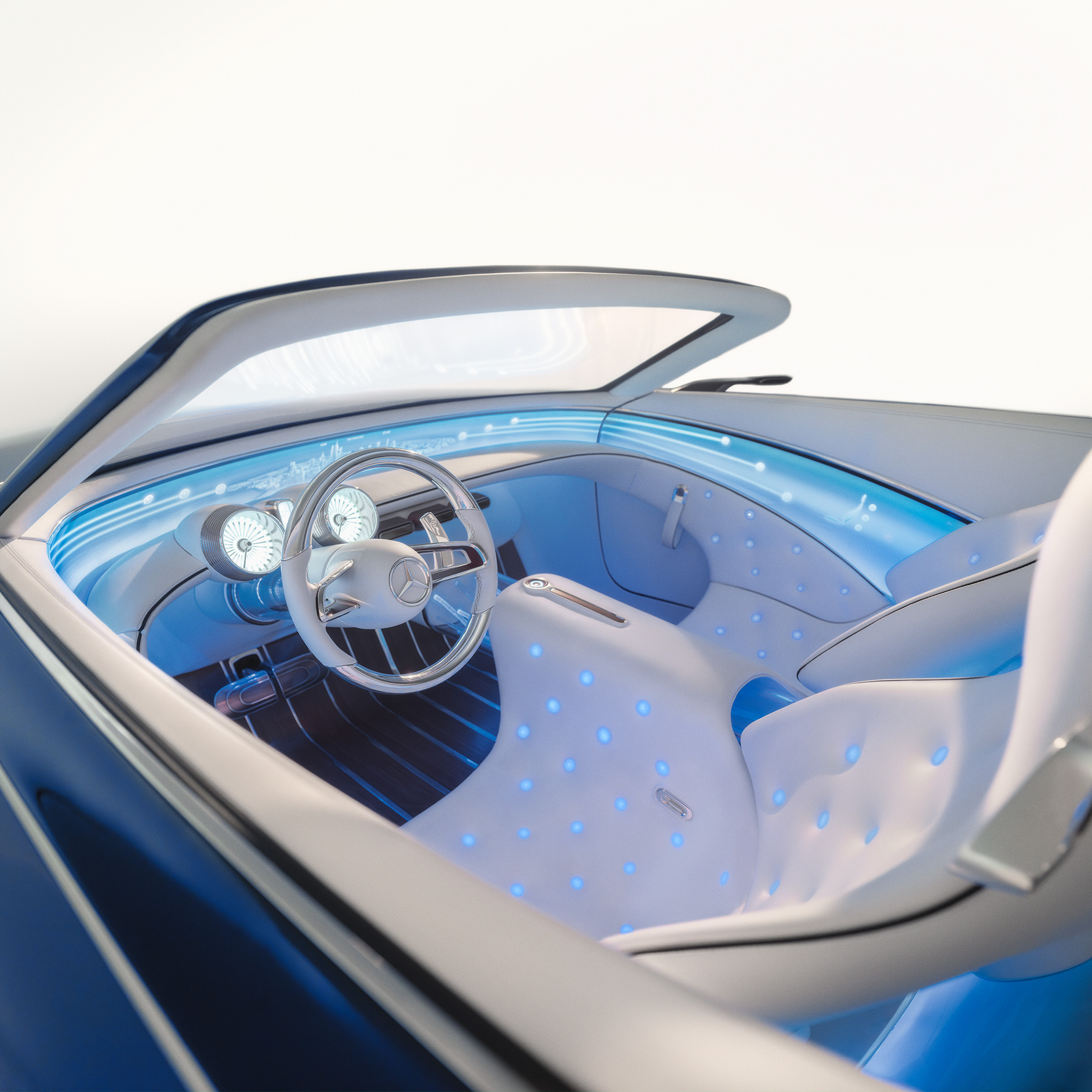 A vision of the interior of a Mercedes-Maybach in the future. Future | Trademark | Mercedes-Maybach