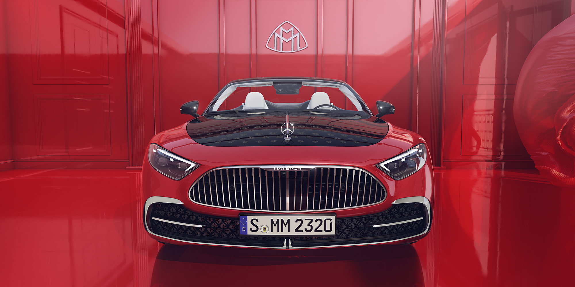 Facing the world with a striking front and a new Maybach-specific bumper, the Mercedes-Maybach SL 680 presents an elegant character. Facing the world with a striking front and a new Maybach-specific bumper, the Mercedes-Maybach SL 680 presents an elegant character.