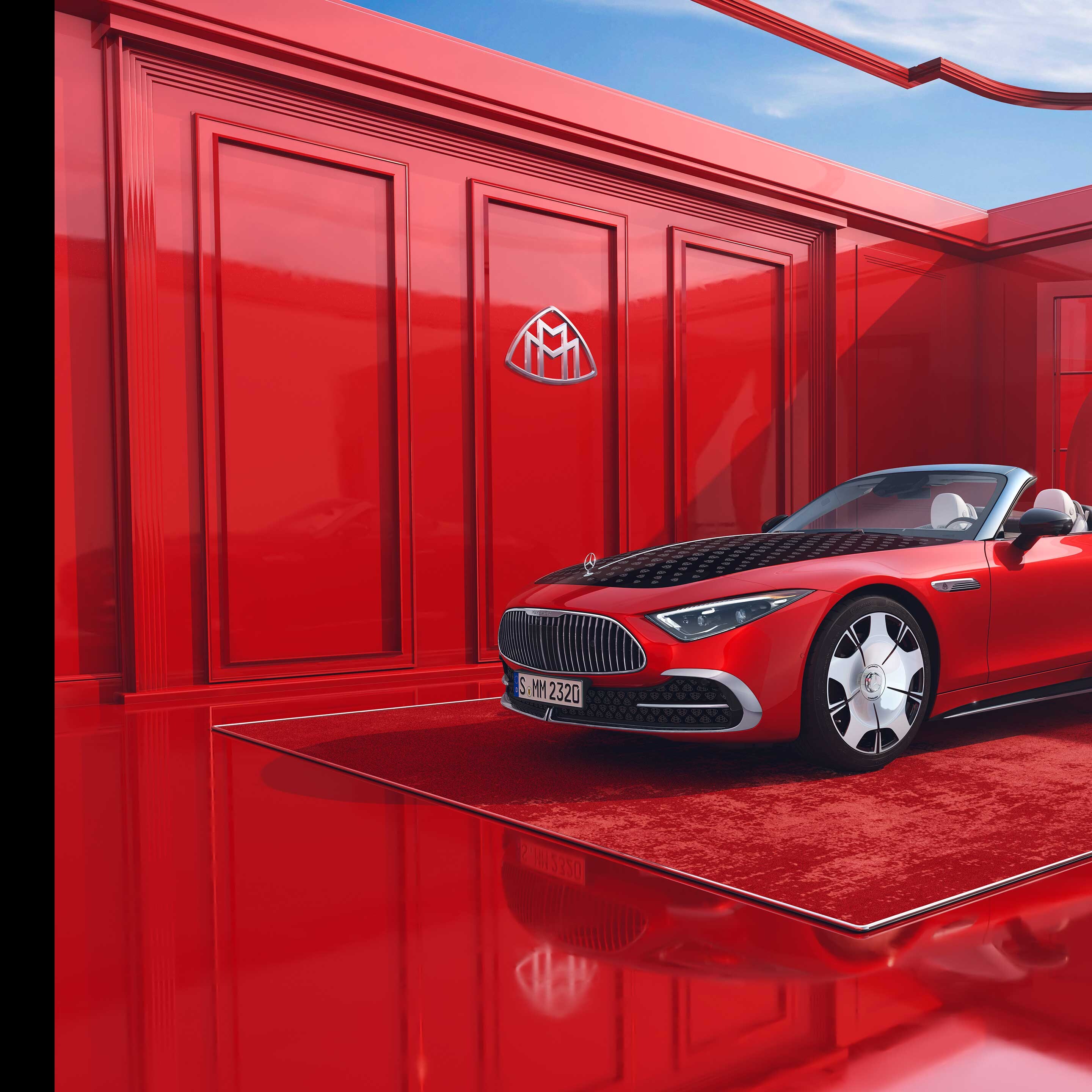 Mercedes-Maybach SL 680 Monogram Series側面圖。