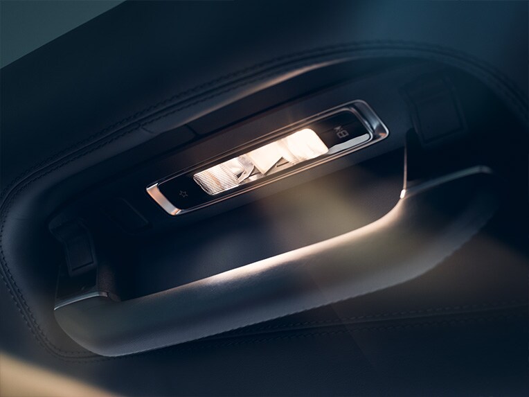 The adaptive rear lighting in the interior of the Mercedes Maybach S-Class.