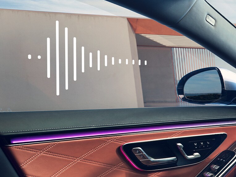 The interior of the Mercedes Maybach S-Class.