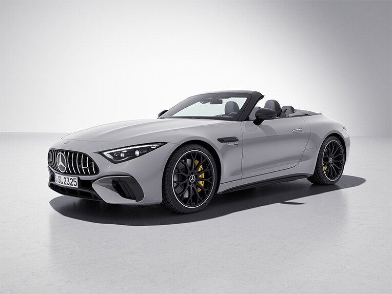 Exterior of the Mercedes-AMG SL Roadster with AMG Night Package.