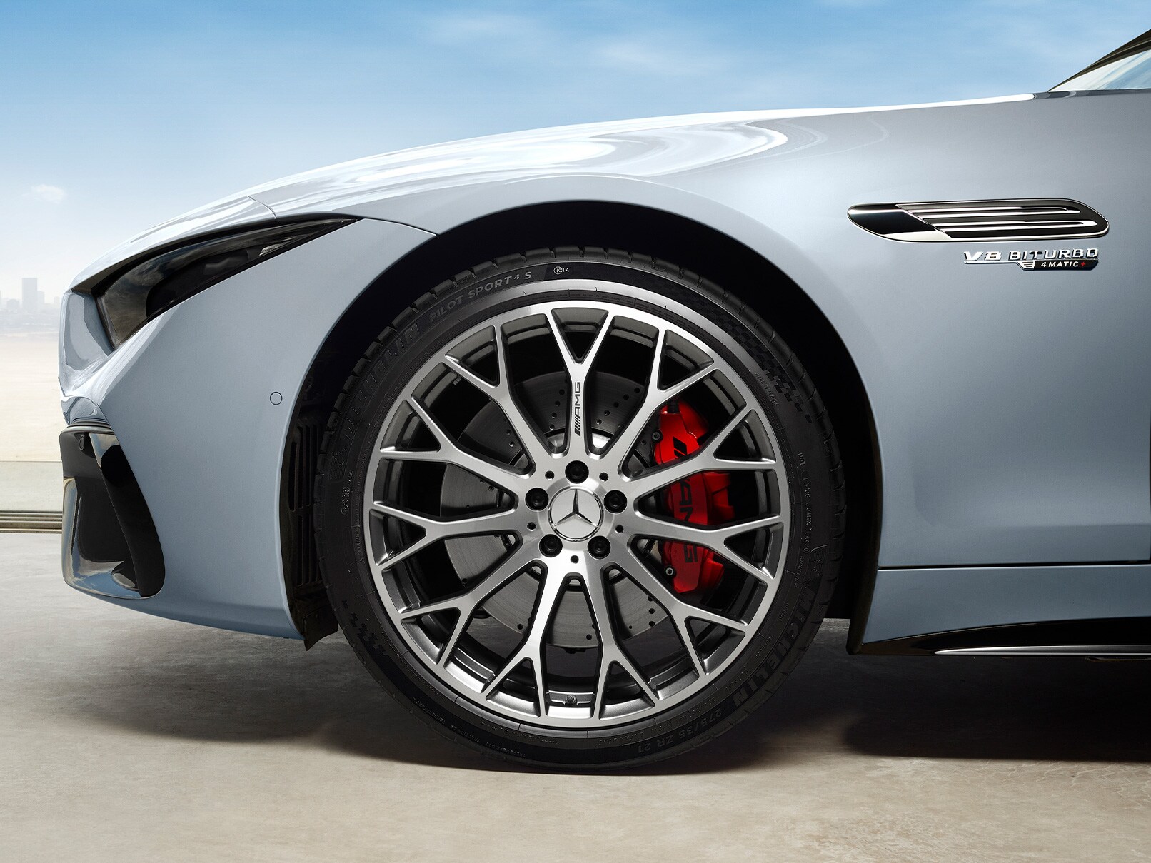 Side view of the Mercedes-AMG SL Roadster.