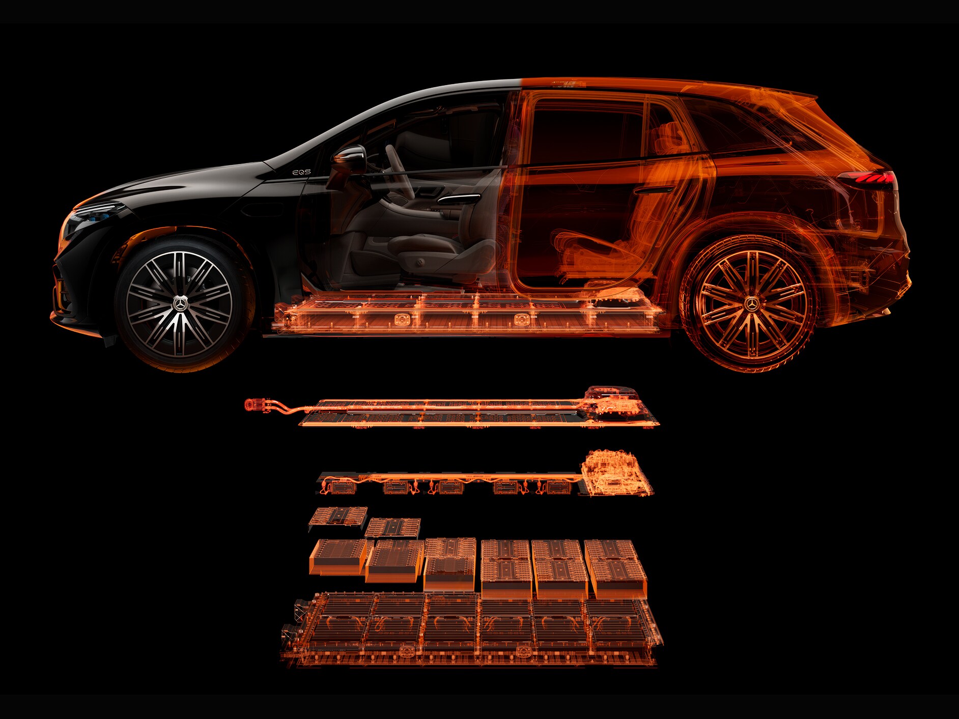 Charging Safety for the EQE Saloon from Mercedes-Benz.