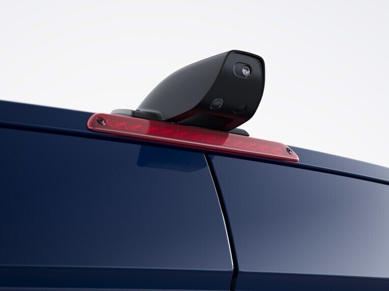 The reversing camera at the rear of the Mercedes-Benz eSprinter Panel Van.
