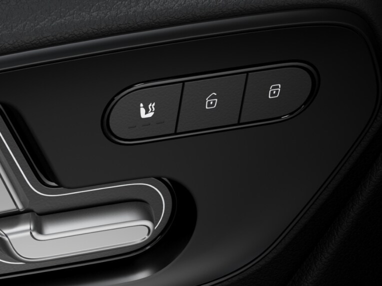 The seat heating for the driver in the Mercedes-Benz eSprinter Panel Van.
