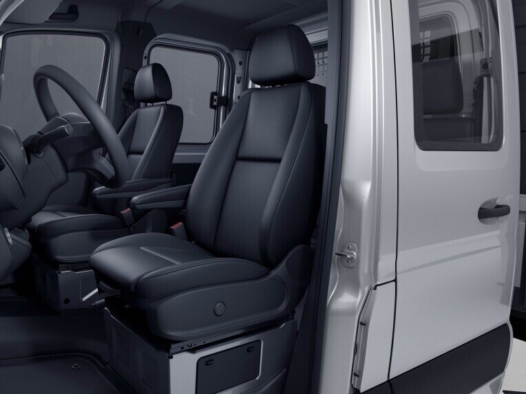 The lumbar support in the backrest of the seat allows individual adjustment to ergonomic comfort needs.