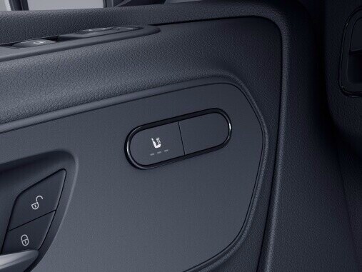 The electric seat heating enhances the seating comfort and the well-being on cold days or chilly nights.