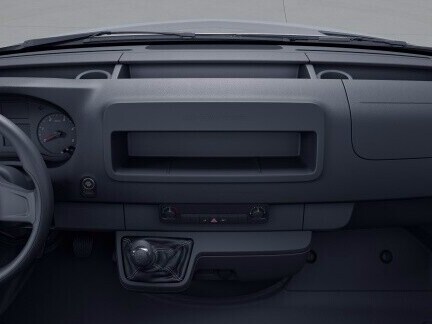 The open, wide stowage compartment in the centre of the cockpit can be easily reached from both the driver's and the front passenger's side at any time.
