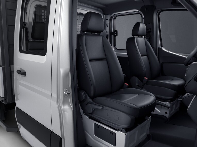 The Sprinter chassis with standard cab and single seat for the front passenger.