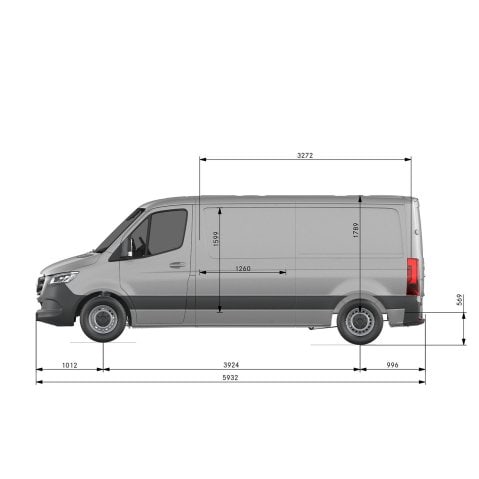 Mercedes sprinter size hotsell